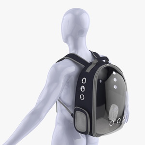 Pet Carrier Dressed Mannequin 3D model