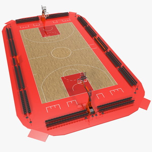 3D Basketball Court