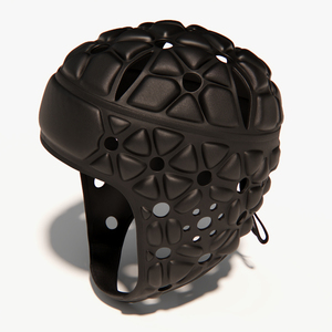 3D Rugby Protective Helmet model