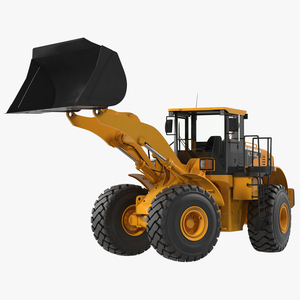 3D Generic Front End Loader Rigged