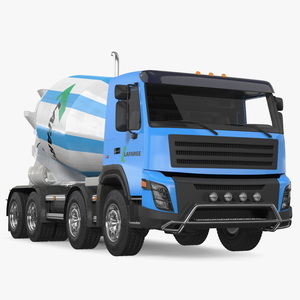3D model Cement Mixer Truck Lafarge Livery with Concrete Bucket by Boscaro