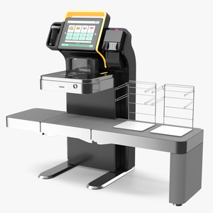 Self Checkout Retail System 3D