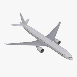 3D Boeing 777 300ER Generic Rigged