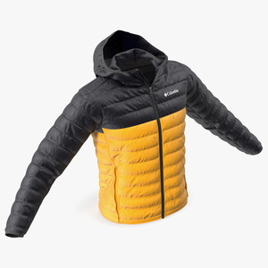 Yellow Columbia Jacket 3D