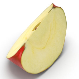 Red Apple Slice 3 3D