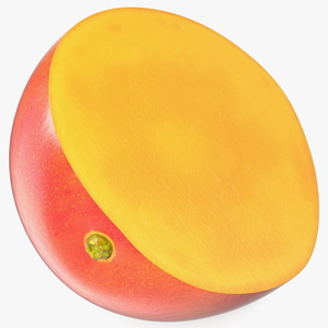 3D model Mango Fruit Half Red