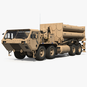 3D model US Mobile Anti Ballistic Missile System THAAD