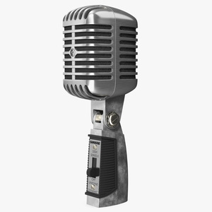Vintage Microphone Shure 55SH Series II 3D model