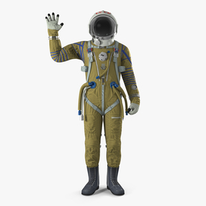 3D USSR Space Suit Strizh with SK 1 Helmet Rigged