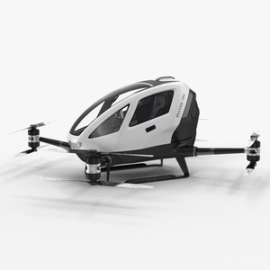 Autonomous Aerial Vehicle Ehang 184 Rigged 3D