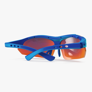 3D Blue Sport Glasses model