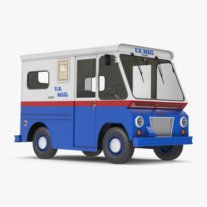 US Mail Truck Studebaker ZIP Van 3D