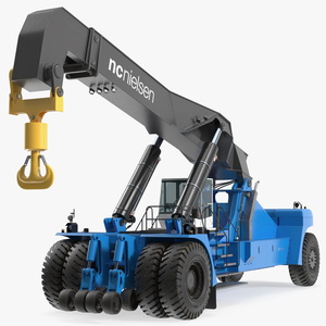 Reach Stacker Container Handler NC Nielsen Rigged 3D model