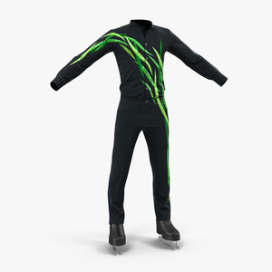 3D Male Figure Skater Costume 2 model