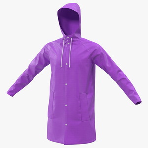 Outdoor Waterproof Raincoat Jacket 3D model