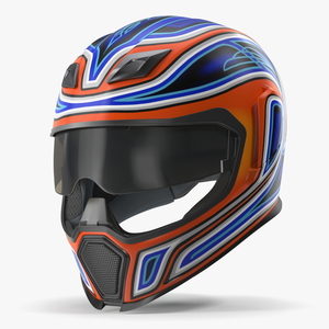 3D Colorful Motorcycle Helmet