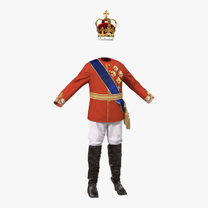 3D model Royal King Costume 3