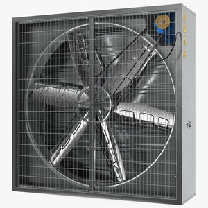 3D Cooling Exhaust Fan Vent Closed