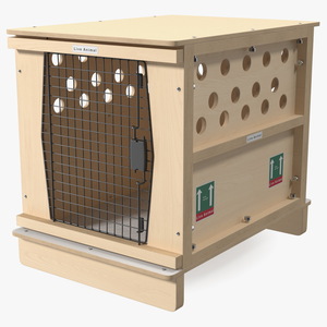 Airline Pet Wooden Crate 3D model