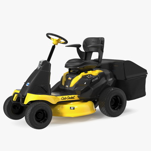 Electric Riding Lawn Mower with Bagger Cub Cadet CC30E 3D model