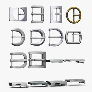 3D Used Belt Bucklers model