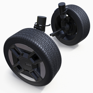 KIA Automobile Wheel and Suspension Assembly 3D model