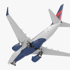 3D model Boeing 737 600 Delta Air Lines