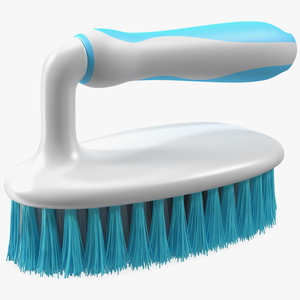 3D Scrub Brush with Grip Handle model