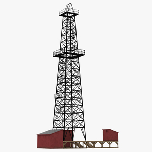 3D Oil Derrick 2 model