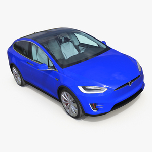 3D Tesla Model X Electric SUV