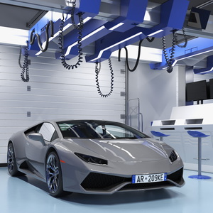 Motorsport Workshop and Supercar 3D