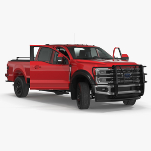 3D Ford Super Duty F 550 Lariat 2023 with Accessories Rigged for Maya