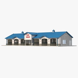 3D model Classic Car Wash Building