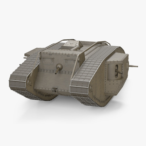 3D Tank MK 4 Male Rigged