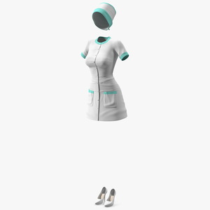 3D Nurse Uniform model