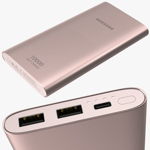 Samsung Battery Pack 10000mAh Pink 3D model