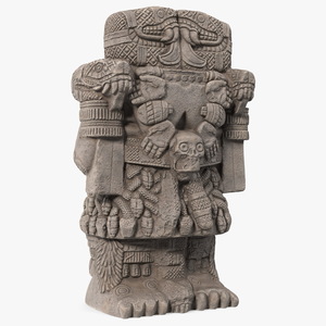 3D model Coatlicue Aztec Ancient Statue