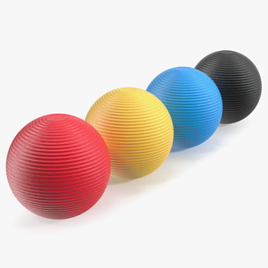 3D Croquet Balls model