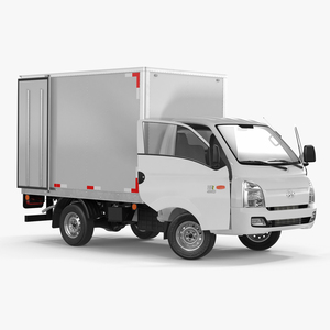 3D Mini Truck Hyundai HR 2023 Refrigerator Rigged