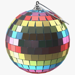 Christmas Tree Discoball Multicolored 3D