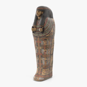 3D Ancient Egyptian Coffin model