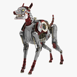 3D model Futuristic Robotic Dog Concept