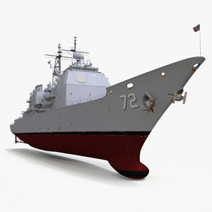 3D model Arleigh Burke-Class Destroyer USS Vella Gulf CG-72