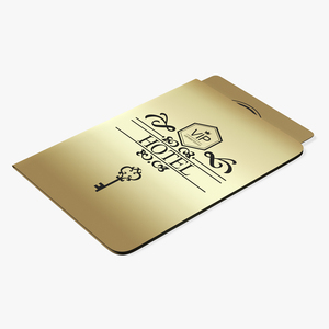 Guest Room Hotel Keycard Gold 3D model