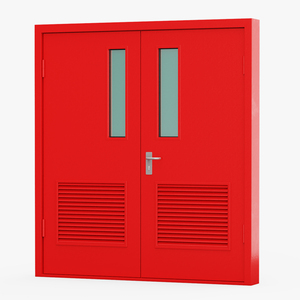 Fire Doors Double 3D