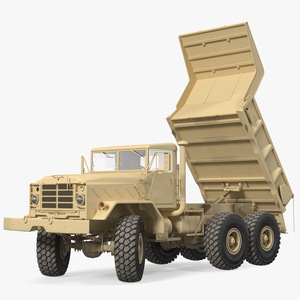 M939 Military Dump Truck Light Rigged 3D