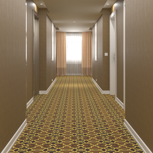 3D model Hotel Corridor Brown