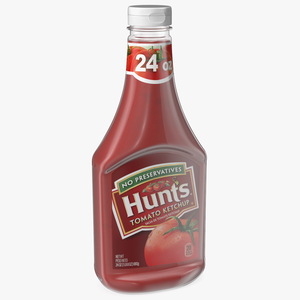 3D model Bottle of Hunts Tomato Ketchup