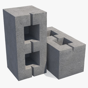 3D Hollow Concrete Brick