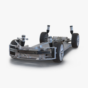 3D Tesla Model S Chassis